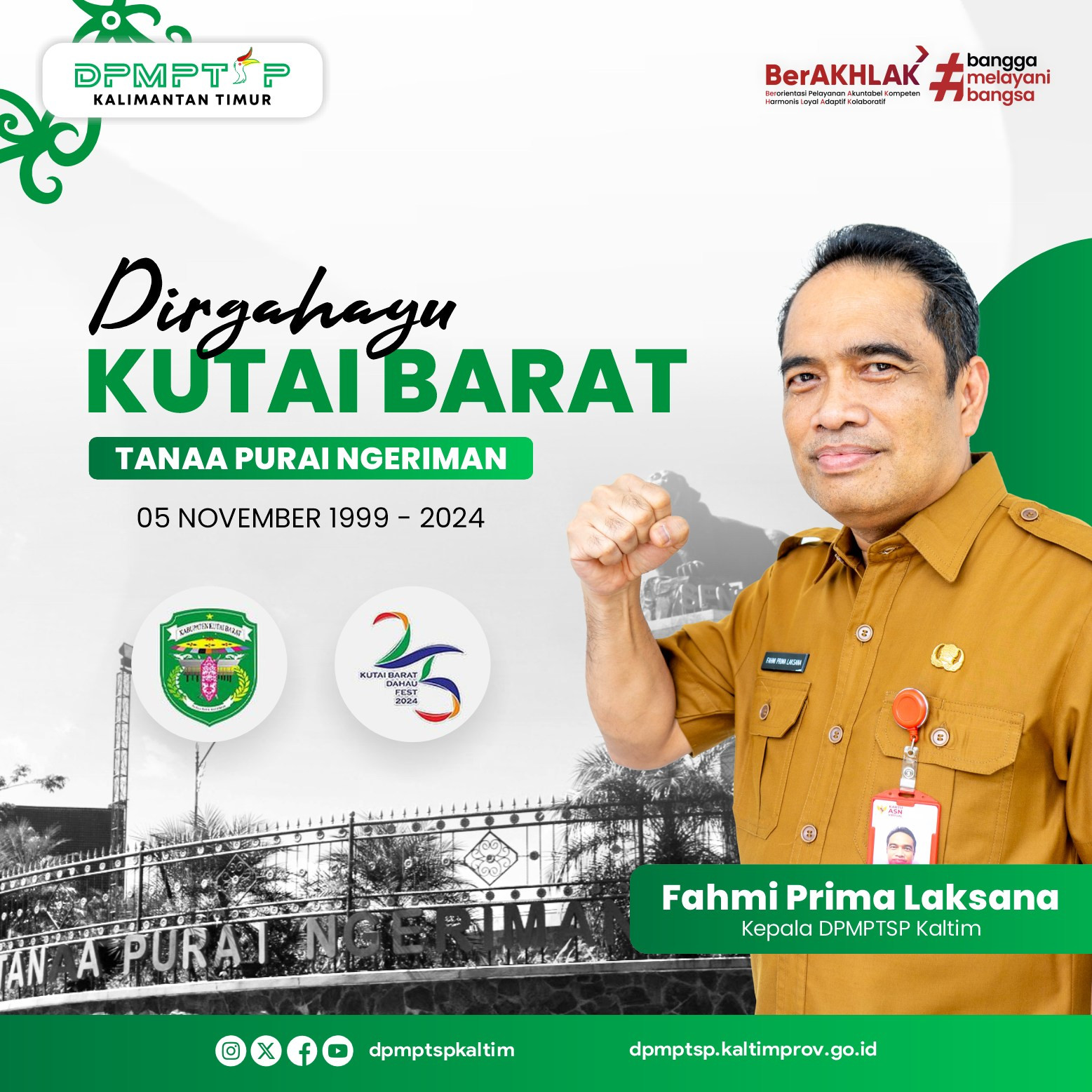 Dirgahayu Kutai Barat Tanaa Purai Ngeriman