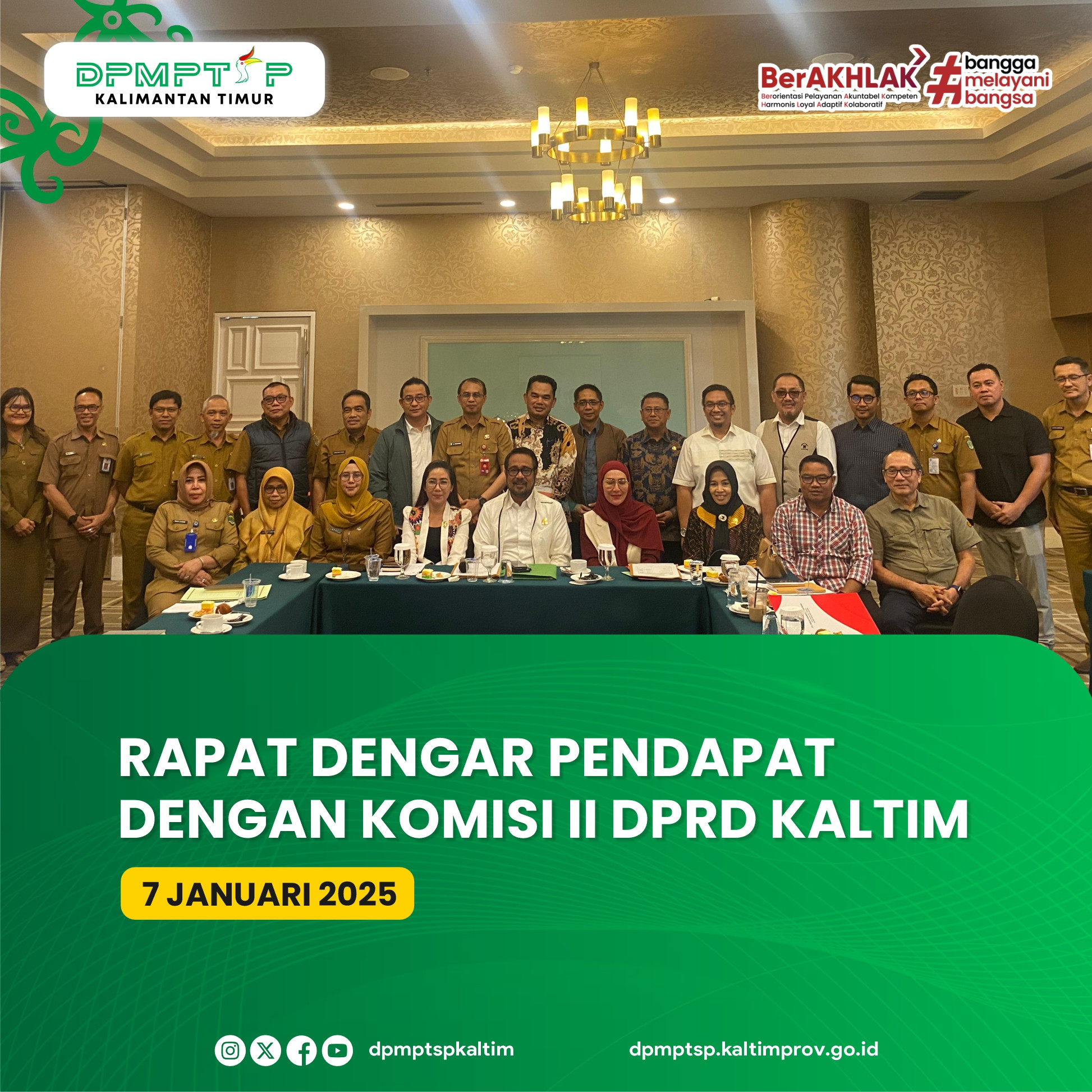 RAPAT DENGAR PENDAPAT DENGAN KOMISI II DPRD KALTIM